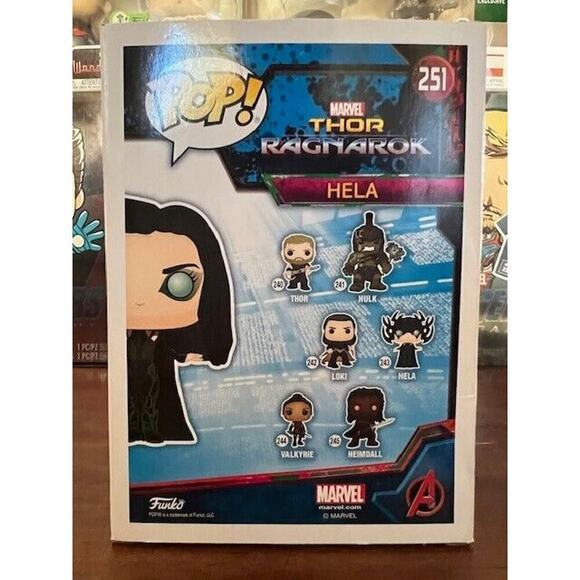 Funko Pop! Marvel Thor: Ragnarok HELA UNMASKED #251 Target Exclusive - Picture 3 of 11